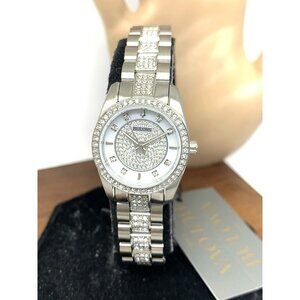 Bulova Women's Watch 96L313 Quartz Mother of Pearl Dial Silver Steel 24mm